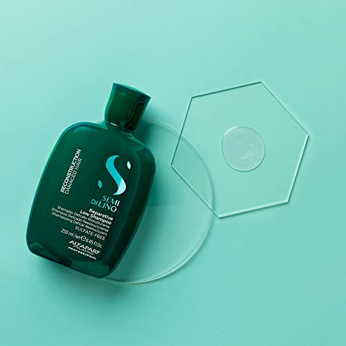 Alfaparf Milano Semi di Lino Reconstruction Reparative Shampoo and Mask Set - Sulfate Free Shampoo and Hair Mask for Damaged Hair - Repairs, Reconstructs, Strengthens - Adds Shine and Softness