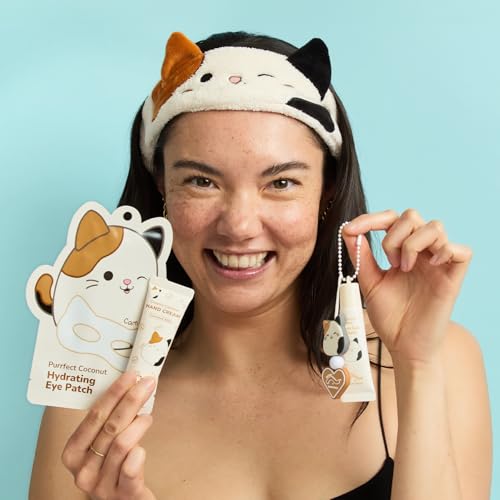 TONYMOLY x Squishmallows Cam the Cat Plush Headband for Skincare and Makeup, Soft & Cozy Hair Accessory for Washing Face, Makeup Application, and Relaxation, Cute, Fun, and Gentle on Hair