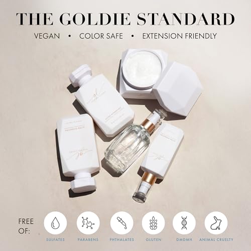 Goldie Locks Signature Serum, Strengthens & Revitalizes, Safe for Extensions & Colored Hair, Luxuriously Lightweight, Intense Nourishment & Shine, Heat & UV Protection, For All Hair Types, 1.7 fl oz