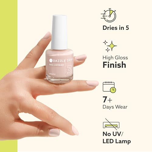 Dazzle Dry Nail Lacquer (Step 3) - Rapid Red - A full coverage classic true red. (0.5 fl oz)