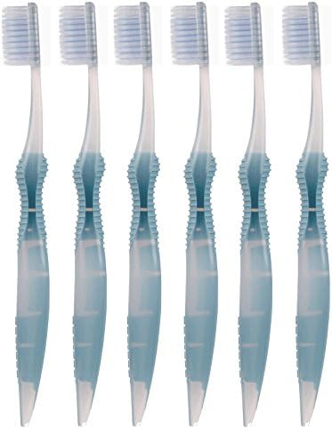 Sofresh Flossing Toothbrush - Adult Size | Your Choice of Color | (6, Blue)