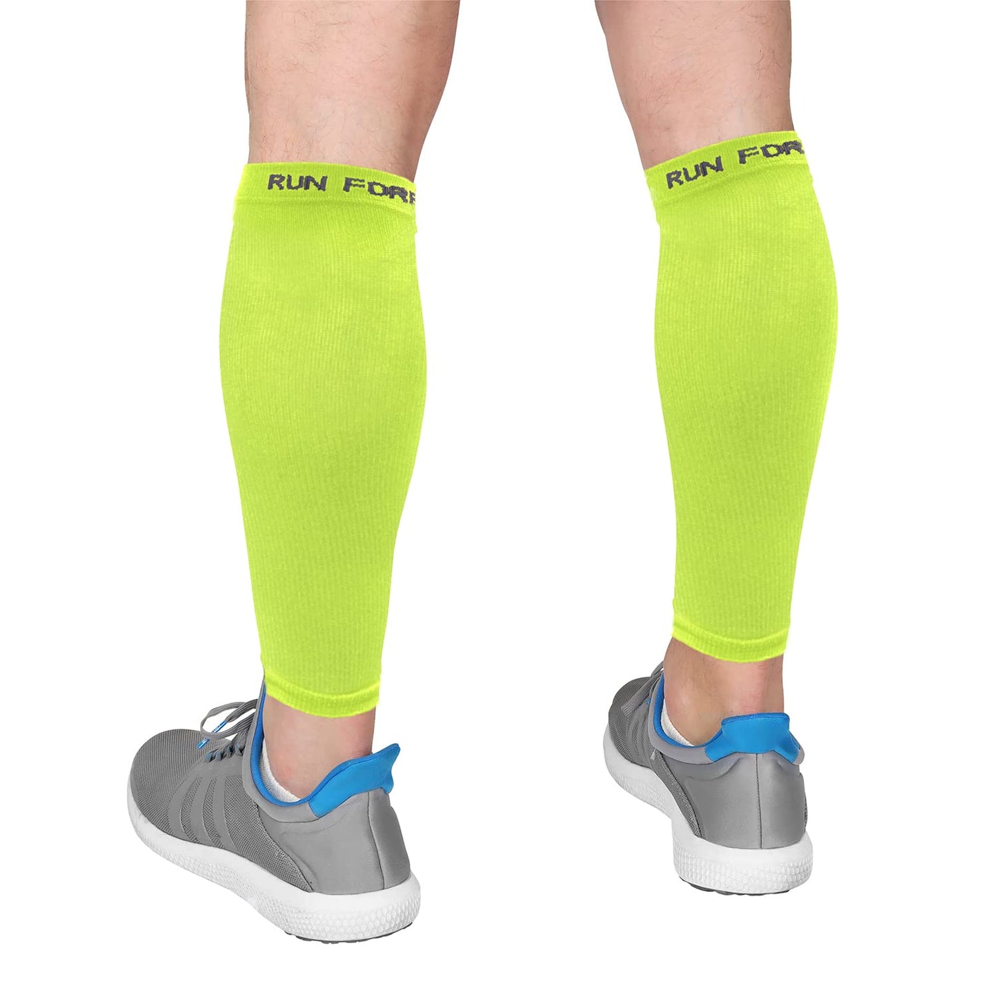Calf Compression Sleeves For Men And Women - Leg Compression Sleeve - Footless Compression Socks for Runners, Shin Splints, Varicose Vein & Calf Pain Relief - Calf Brace For Running, Cycling, Travel