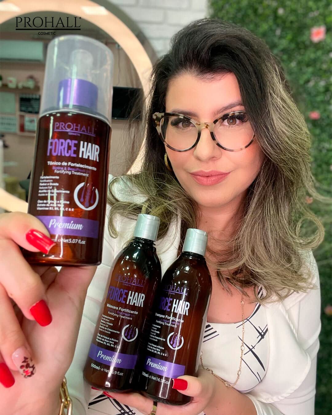 Prohall Cosmetic Force Hair Tonic for Hair Growth -Texturizing Spray for Hair Growth & Damaged Hair - Glossing Tonic for men and women – Hair Loss thickening Spray (5.07 Fl.oz)