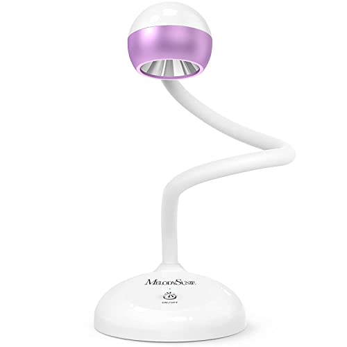 MelodySusie 2 in 1 Gel X Lamp, Cordless Gooseneck Nail Desk Lamp and Flash Cure UV Nail Lamp with Reflector Cup for Flash Curing, Professional Nail Art Tools for Manicure, Salon Use