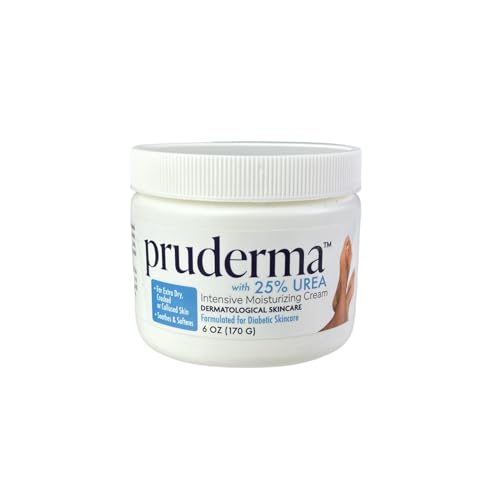 Urea 25% Healing Cream 6 oz - Moisturizes and Rehydrates Hands, Feet and Knees to a Healthy Appearance - Soothes and Softens Thick, Cracked, Rough Dead Callused and Dry Skin.