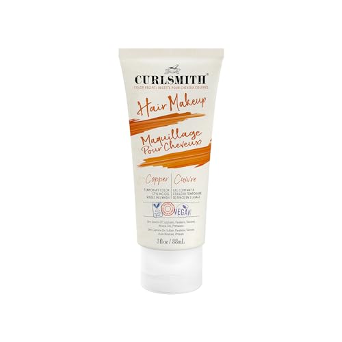 CURLSMITH - Hair Makeup - Vegan Temporary Hair Color and Styling Gel (Copper 3fl.oz)…