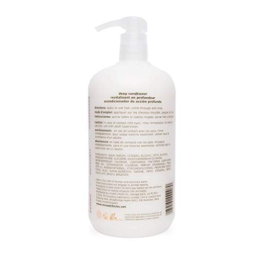 Mixed Chicks Detangling Deep Conditioner - Softens, Moisturizes & Detangles Straight or Curly Hair, 33 fl.oz