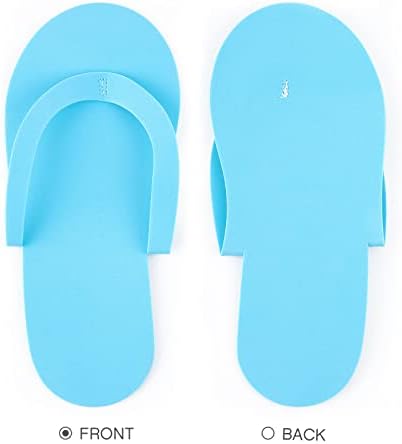 Geyoga 48 Pairs Disposable Pedicure Slippers Foam Disposable Multi Color Spa Flip Flops Pedicure Shoes for Women Salon Nail Spa