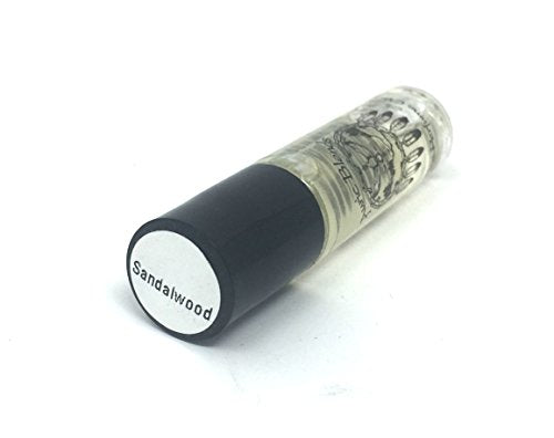 Auric Blends Sandalwood Roll-on Perfume Oil | Alcohol Free, Vegan, Cruelty Free, Made in USA | 0.33 Fl. Oz
