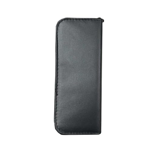 Purple Dragon 5.5 inch Hair Cutting Scissors Set with Razor, Leather Scissors Case, Barber Hair Cutting Shears Hair Thinning/Texturizing Shears for Professional Hairdresser or Home Use (Black)