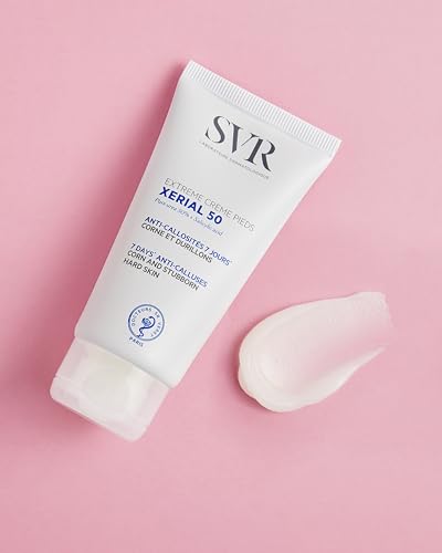 SVR Xerial 50 Extreme Foot Gel With Salicylic Acid & 50% Pure Urea For Severely Dry, Cracked, Rough, Stubborn Hard Skin Prone To Corns And Calluses. Relief For Extremely Dry Feet 1.7 Fl.oz.