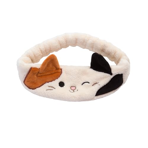 TONYMOLY x Squishmallows Cam the Cat Plush Headband for Skincare and Makeup, Soft & Cozy Hair Accessory for Washing Face, Makeup Application, and Relaxation, Cute, Fun, and Gentle on Hair