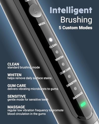 Water Flosser & Electric Toothbrush for Adults Oral Irrigator & Sonic Toothbrush 2-1 Oral Clean Kit (Black)