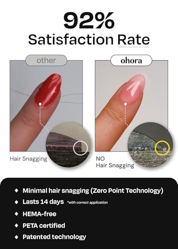 ohora Care Pro Easy Dual Stick - Stainless Steel, Professional Salon Quality, Nail Art Tools for Salon & Home