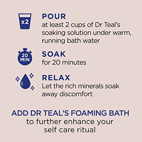 Dr Teal's Epsom Salt Magnesium Soak, Nourish & Protect with Coconut Oil, 3 lbs (Pack of 4)