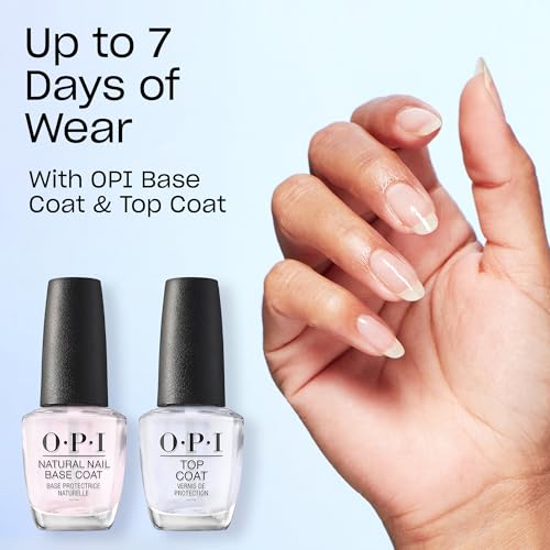 OPI Nail Lacquer Nail Polish | Opaque Dark Black & Gray Crème Chip Resistant Nail Polish | Vegan, Fast Drying, Streak Free