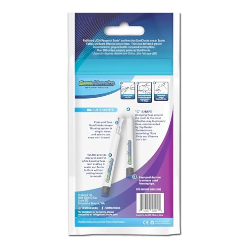 Orthodontic Flossers Dental Floss - Floss for Braces - Brace Floss Picks - Gum Flossing Picks - Ortho Dental Flossers (Adult Starter Pack Bundle)