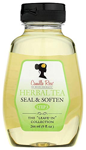 Camille Rose Herbal Tea leave in Hair Oil, with Jojoba and Lavender to Seal Moisture and Soften Strands, for all Hair Types, 9 fl oz