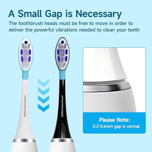 Electric Toothbrush Heads for Philips Sonicare Replacement Heads, 10 Pack Adults Kids 7+ Sonicare Toothbrush Replacement Brush Heads Philips Sonicare Sensitive Replacement Heads C2 C3 G2 G3 A3, White