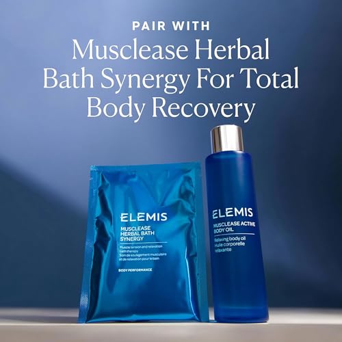 ELEMIS Active Body Concentrate Musclease 100ml, Revitalizing Massage Oil for Tired, Aching Muscles