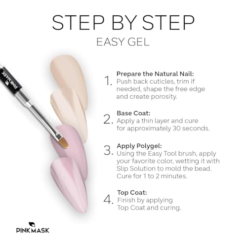 Easy Gel 1oz 30g-Clear, Professional Builder Enhancement Gel-Quick Nail Extension for Beginner DIY, Nail Strengthener-Long Lasting-Salon Quality-Thickening Solution