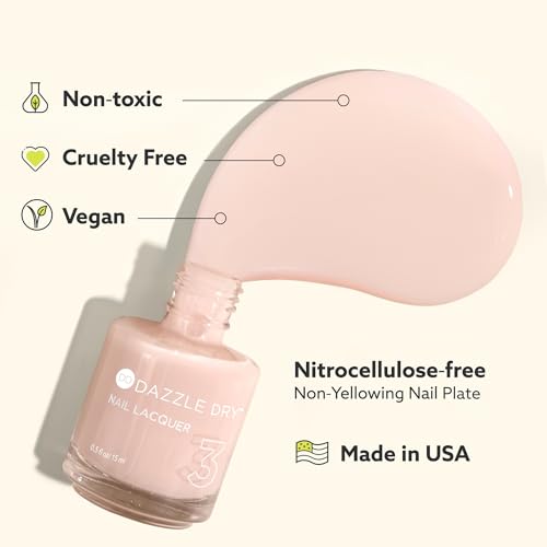 Dazzle Dry Nail Lacquer (Step 3) - Cinnamon Spice Lacquer - A cozy muted red. Full-coverage cream. (0.5 fl oz)