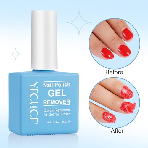 Gel Nail Polish Remover, (3pcs) Gel Polish Remover for Nails, No Need for Foil, Quick & Easy Polish Remover In 3-5 Minutes, No Need Soaking Or Wrapping-15ml