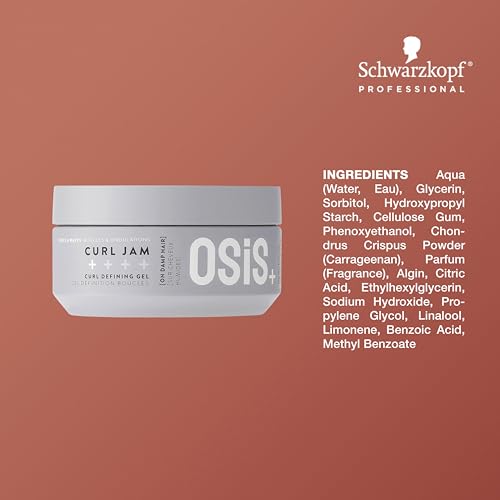 OSiS+ Curl Jam - Moisturizing Defining Curl Gel for All Curly Hair Types