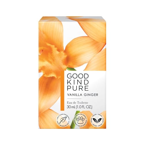 Vanilla Ginger Eau de Toilette Spray - Energizing, Gourmand Fragrance - A blend of Casablanca Lily & Warm Vanilla - Clean, Vegan, & Long-Lasting Formula - 1.0 Fl Oz