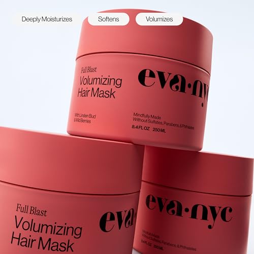 Eva NYC Full Blast Volumizing Hair Mask, 8.4 fl oz