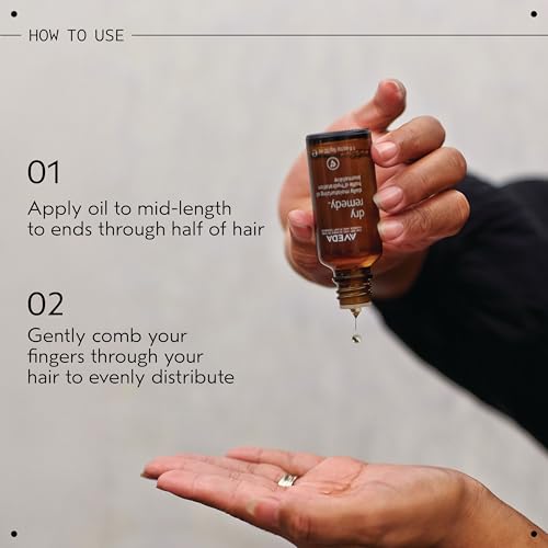 Aveda Dry Remedy Daily Moisturizing Oil | for Dry, Brittle Hair | 90% Naturally Derived* | Organic Buriti Oil | Silicone Free, 1 Fl Oz