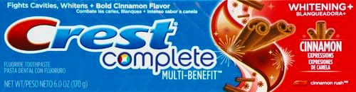 Crest Whitening Expressions Fluoride Anticavity Toothpaste, Cinnamon Rush, 6 oz