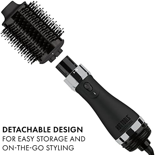 Hot Tools Pro Artist Black Gold Detachable One Step Volumizer and Hair Dryer | Pro Drying & Styling (Large)