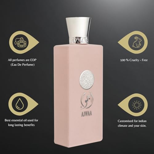 AJWAA ROSES Women's Cologne 3.4 Fl. Oz. Eau de Parfum Spray