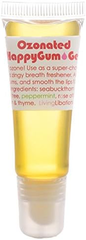 Living Libations - Organic Ozonated Happy Gum Gel | Natural, Wildcrafted, Vegan Clean Beauty (0.34 fl oz | 10 ml)