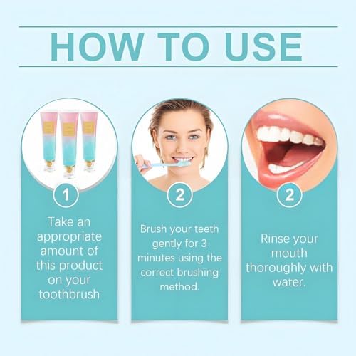 Niacinamide Whitening Toothpaste 2-Pack | Fresh Breath Toothpaste | Stain Removal & Enamel Safe | Fresh Breath Formula with Activated Charcoal |for Coffee/Smokers