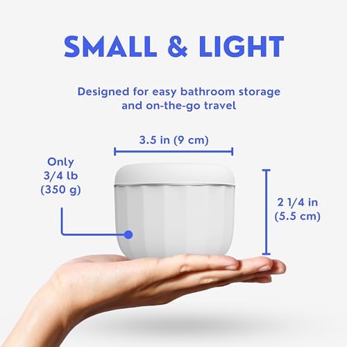 Ultrasonic Retainer Cleaner Machine for Invisalign, Aligner, Night Guard, Denture, Whitening Tray, Mouth Guard and Toothbrush Head - Dental UV Ultrasonic Cleaner Pod [no UV Light]