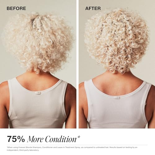 Paul Mitchell Forever Blonde Leave-In Treatment Spray, Repairs + Adds Shine, Ideal For Bleached + Lightened Hair, 5.1 fl. oz