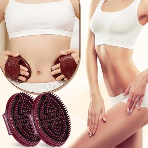 2PCS Meridian Brush Massage Brushs, Beauty Salon Professional Custom Meridian Brushs, Handheld Meridians Massage Brush for Full Body Relaxations