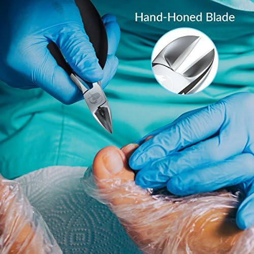 Toenail Clippers for Thick or Ingrown Nails – Heavy-Duty Soft-Grip Nail Nipper with Surgical-Grade Steel Blades – Professional Tool for Men, Women & Seniors