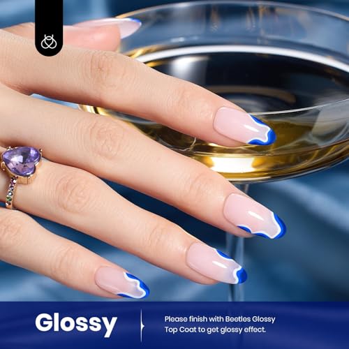 Beetles Blue Gel Nail Polish 15ml Paulina Lapis Blue Color Noble Night Nail Polish Soak Off Uv LED Nail Lamp Gel Polish Manicure Salon DIY Home Colorful Bottle