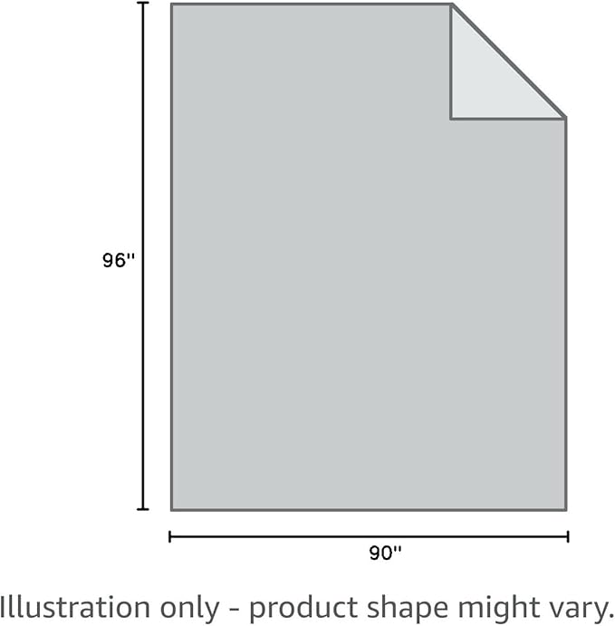 Madison Park Cambria Down Alternative Blanket, Premium 3M Scotchgard Moisture Wicking Treatment, Lightweight and Soft Bed Cover For Summer with Satin Trim, Oversized Full/Queen Gray