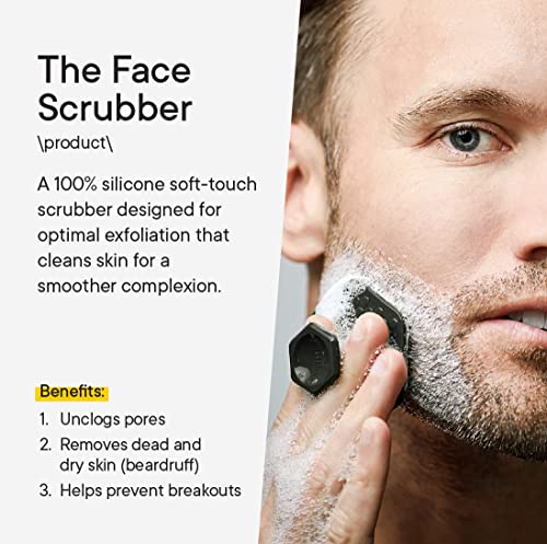 TOOLETRIES The Ultimate Scrubber Set - with 2X Scrubbers & Holders - Silicone Toiletry Organizer, Shower & Bathroom Accessory - Features Silicone-Grip Technology, Removable & Reusable - Charcoal