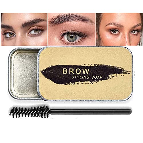 All in One Makeup Kit For Girls12 Colors Matte Shimme Eyeshadow Palette, Buff Beige Foundation Face Primer, Brush, Sponge, Eyebrow Soap Brows Gel, Winged Eyeliner Stamp (SetB)