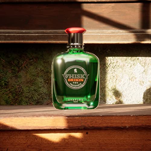 WHISKY ORIGIN Eau de Toilette for Men – Bold and Timeless Scent – Fresh Citrus and Warm Spices over a Woody Base – Long Lasting Fragrance – Made in France 3.4 Fl Oz