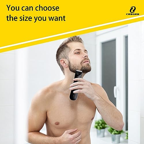 CR8GR8 Professional Guide Comb Fit Cutting Guider for Manscaped 3.0,4 Pack 8 Cutting Lengths from 1/8"-1/2" Inch Fit The Lawn Mower 3.0 Groin Hair Trimmer
