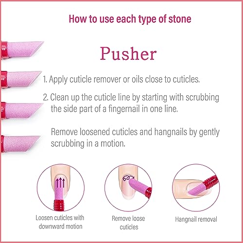1PCS Ceramic Cuticle On/Off Oil Pusher Cuticle Pusher