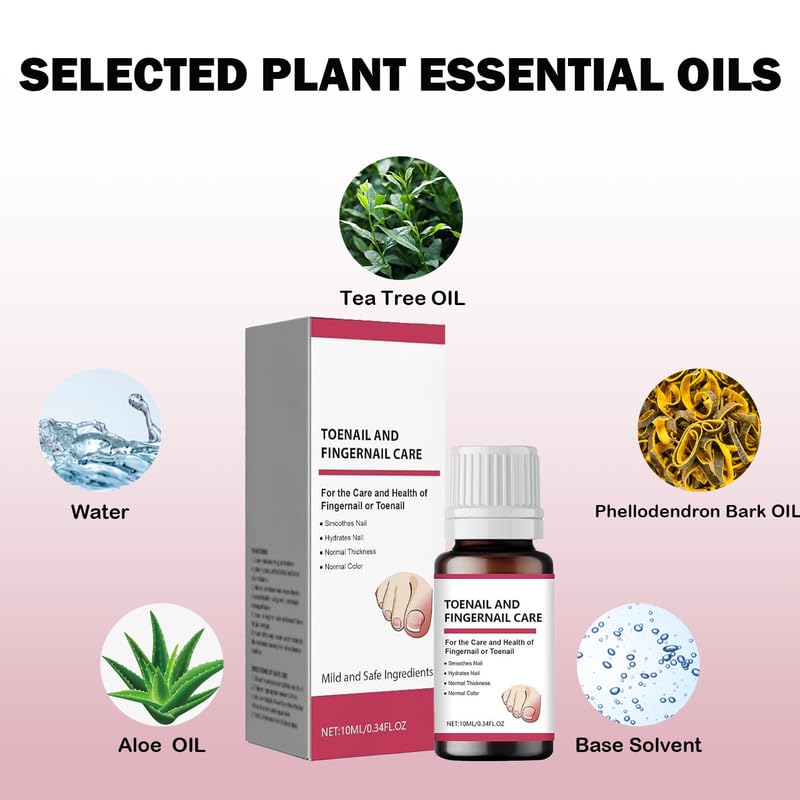 Toenail and Fingernail Repair and Care Set,2 Bottles Solution Repair and Renew Discolored and Damaged Nails as well as Thick Toenails,1 Nail Care Pen for Daily Nails Care Moisturize and Nourish