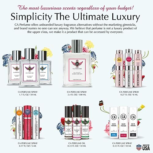 CA Perfume Impression of Delina Exclusif For Women Replica Fragrance Body Oil Dupes Alcohol-Free Essential Aromatherapy Sample Travel Size Concentrated Long Lasting Attar Roll-On 0.3 Fl Oz/10ml