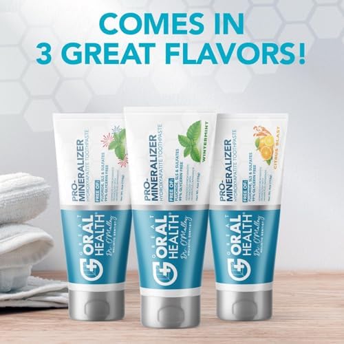 Nano hydroxyapatite Toothpaste Fluoride Free | Pro Remineralizing Toothpaste Plus Anti Cavity Xylitol – Dentist Formulated Tooth Remineralization for Sensitive Teeth & Enamel Support in Wintermint